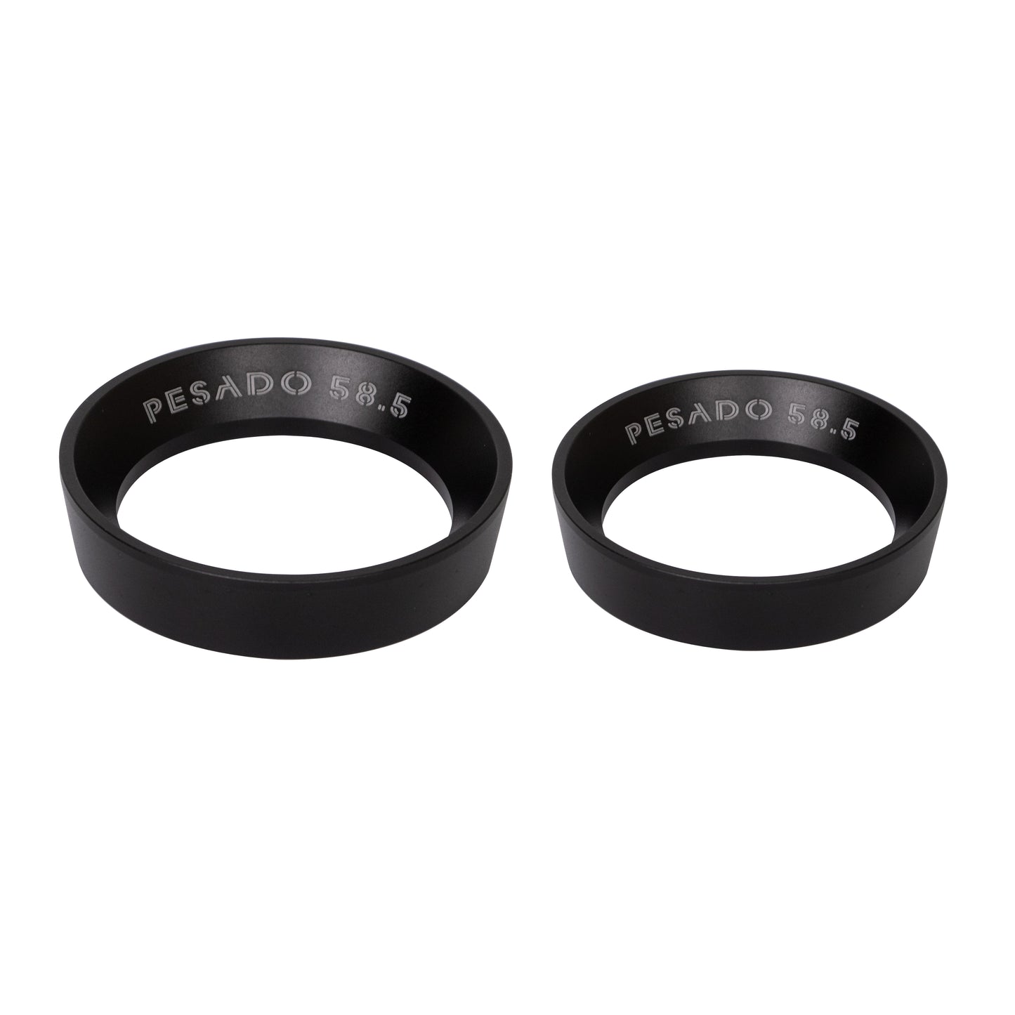 Magnetic dosing ring in action, dispensing the perfect amount of coffee grounds for consistent flavor and strength