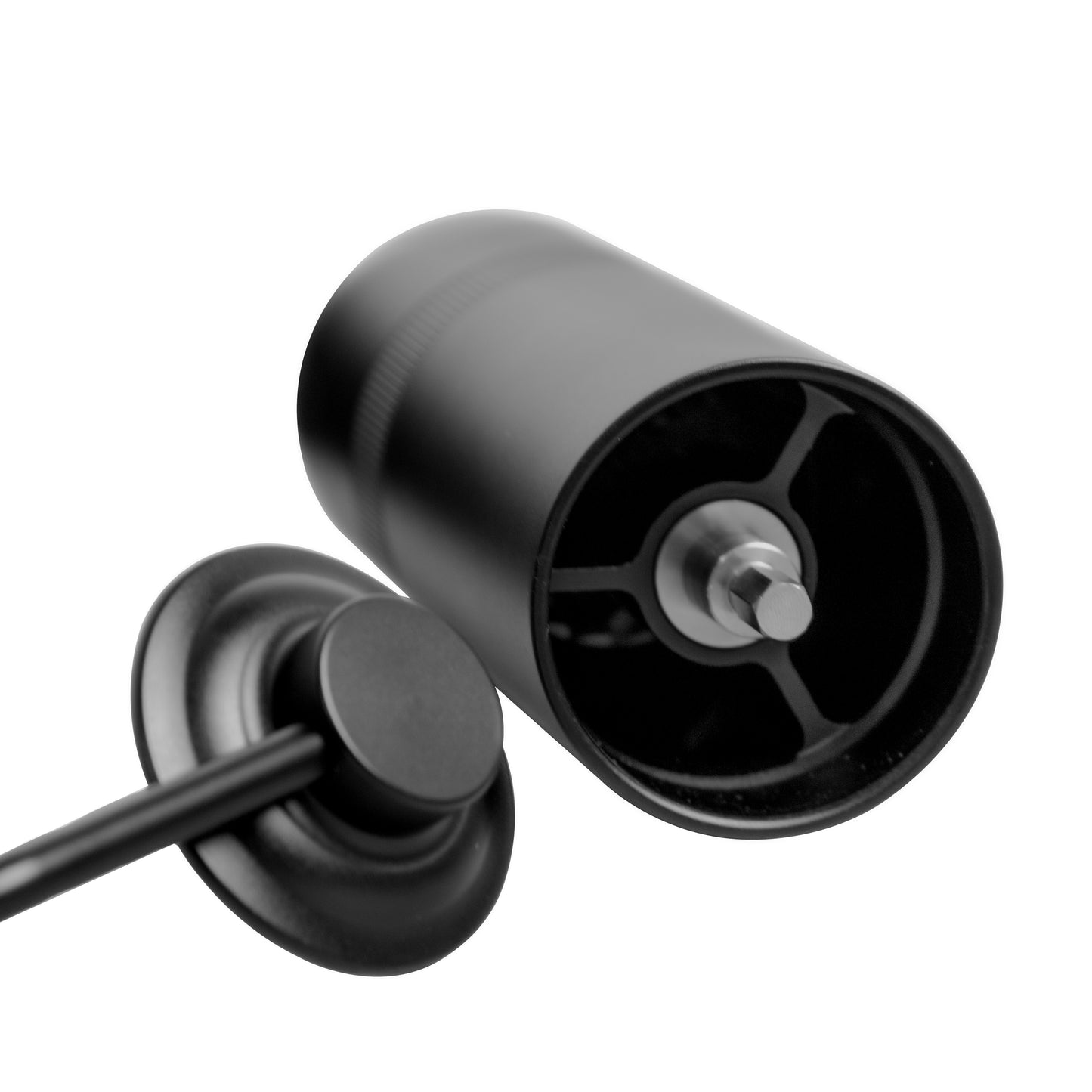 High-quality coffee bean grinder with adjustable grind settings and silicone grip