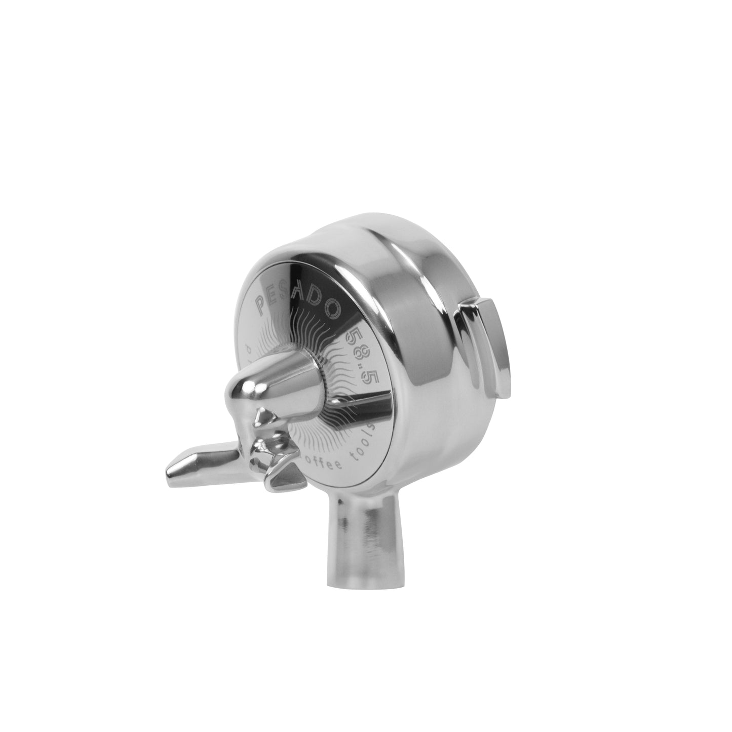 Stainless steel hybrid portafilter head attachment for espresso machines