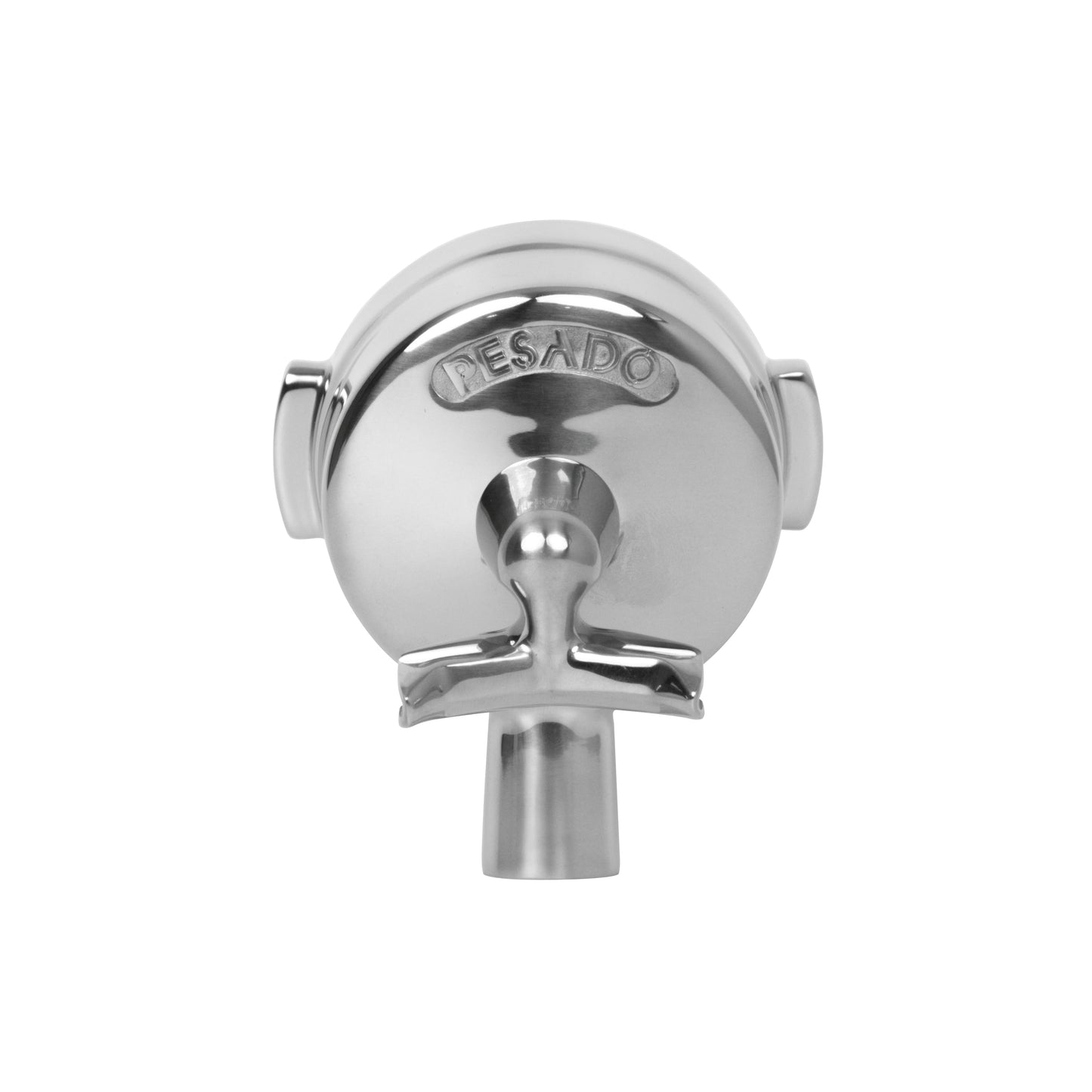 High-quality stainless steel Pesado Spouted Portafilter Head with ergonomic handle and precision engineering for perfect espresso extraction