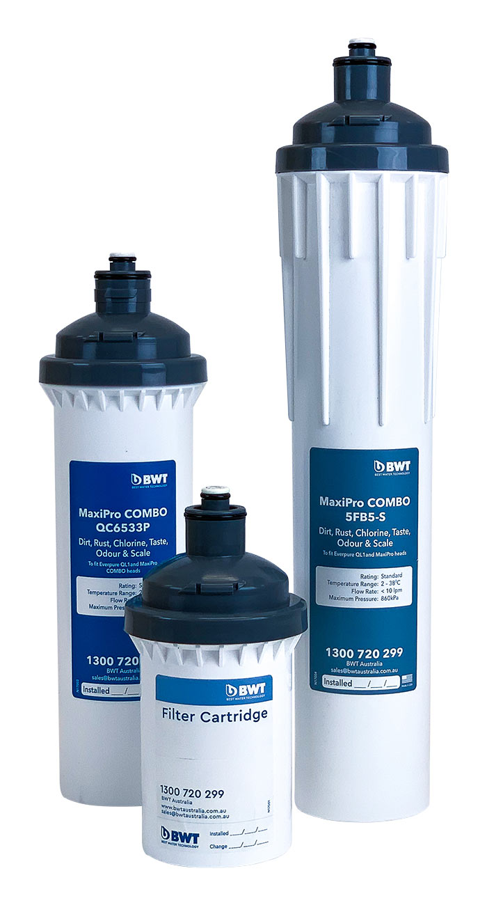 High-performance BWT MaxiPro COMBO Range water filtration system for domestic use