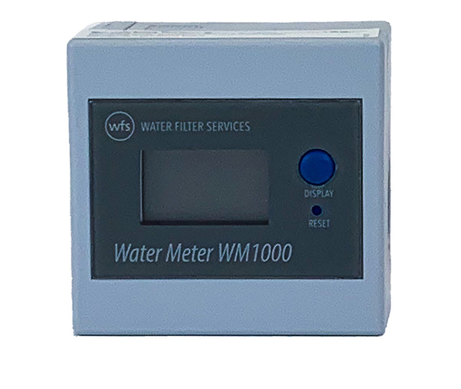 A close-up image of the BWT Aquameter with LCD Display 3/8 showing the digital screen and measurement dial for water monitoring and control