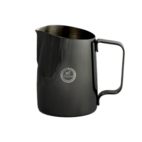 Stylish metallic jug for serving milk or cream
