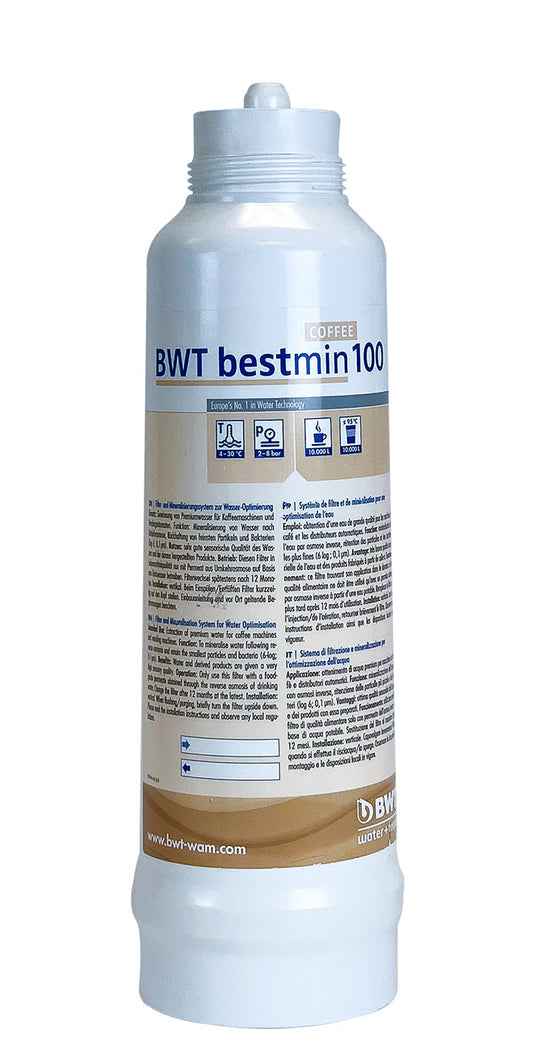 Stainless steel BWT Bestmin Coffee Filter, designed for optimal coffee extraction
