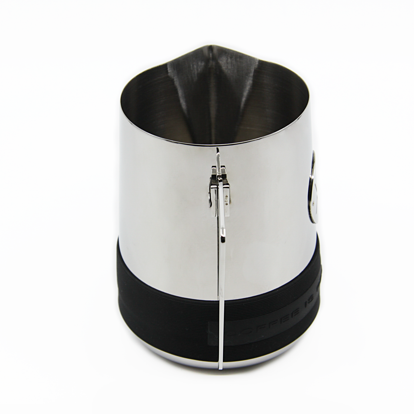XNobu Milk Jug - Silver, sleek and modern stainless steel milk frothing pitcher
