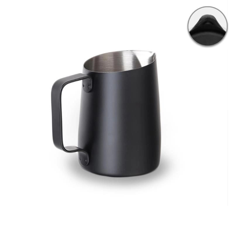 Elegant 450ml Milk Jug from WPM, made of durable ceramic, perfect for home and cafe use