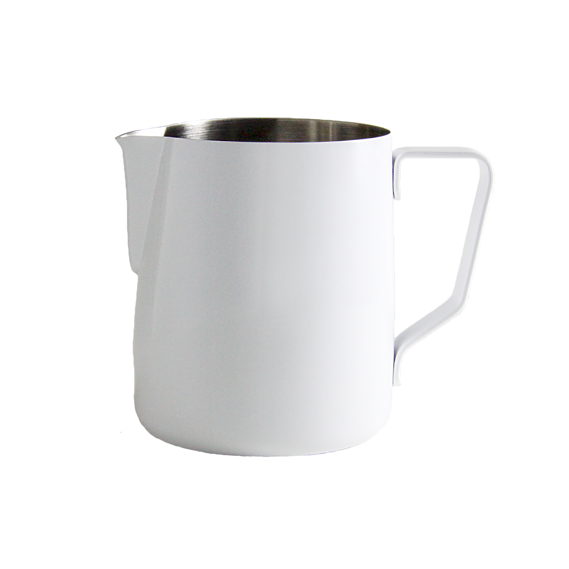 Barista-quality 1 liter milk pitcher for frothing and steaming