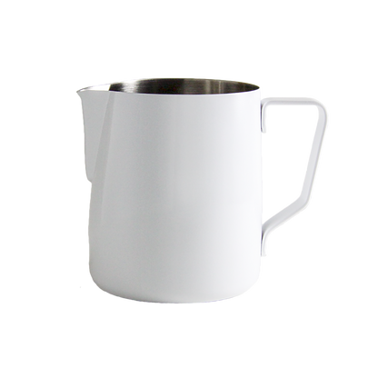 Barista-quality 1 liter milk pitcher for frothing and steaming