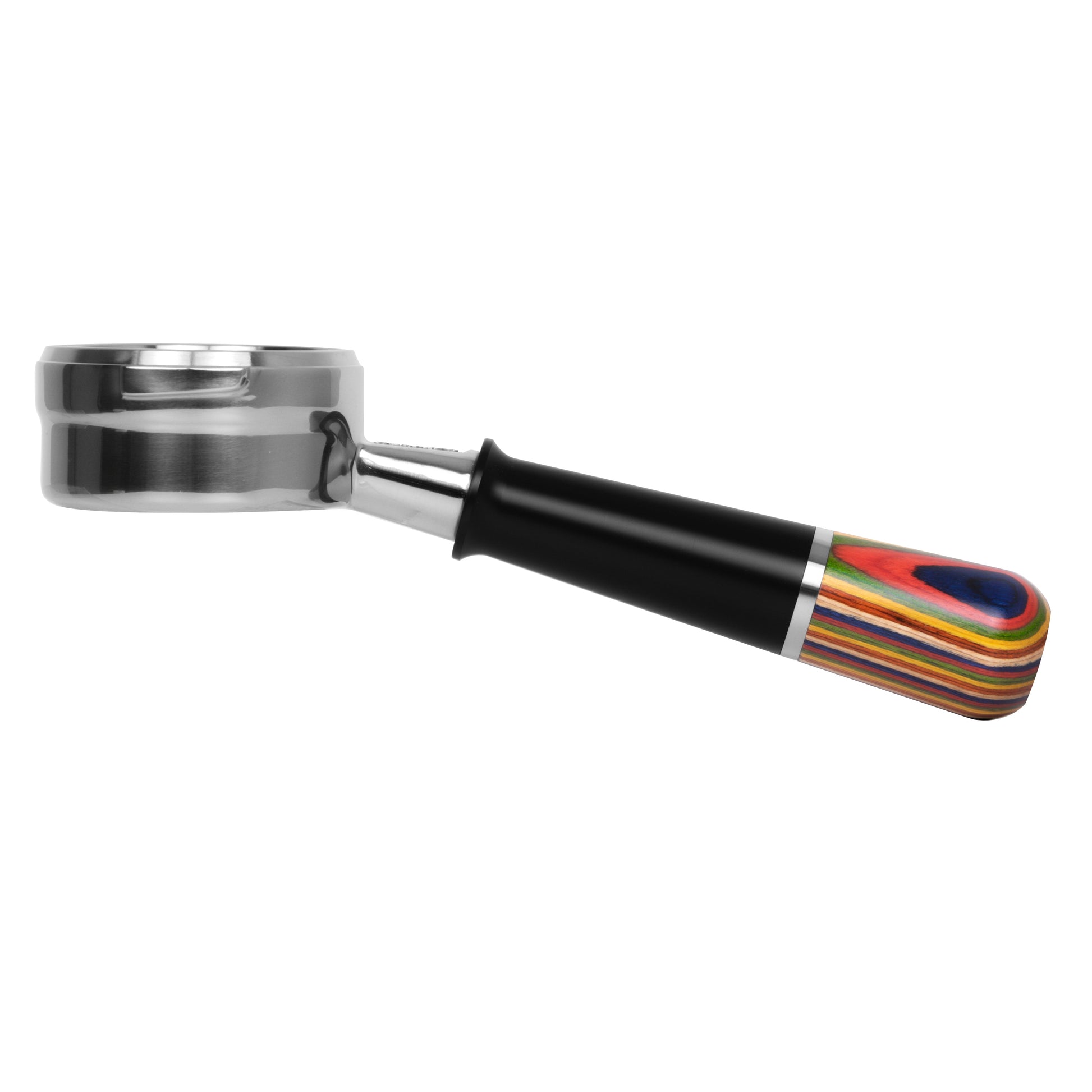 Stylish and functional naked portafilter for baristas and home use