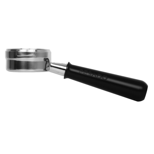 Close-up image of Naked Portafilter - Full POM with ergonomic design and durable construction for superior espresso brewing