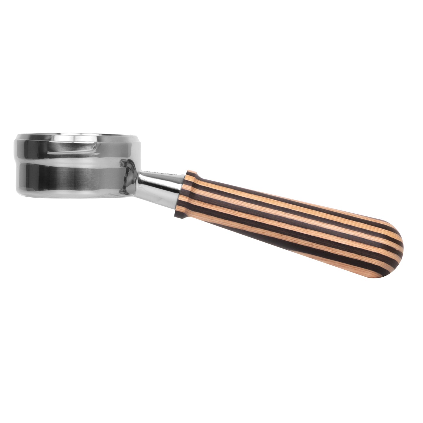 Naked portafilter with precision-cut filter basket
