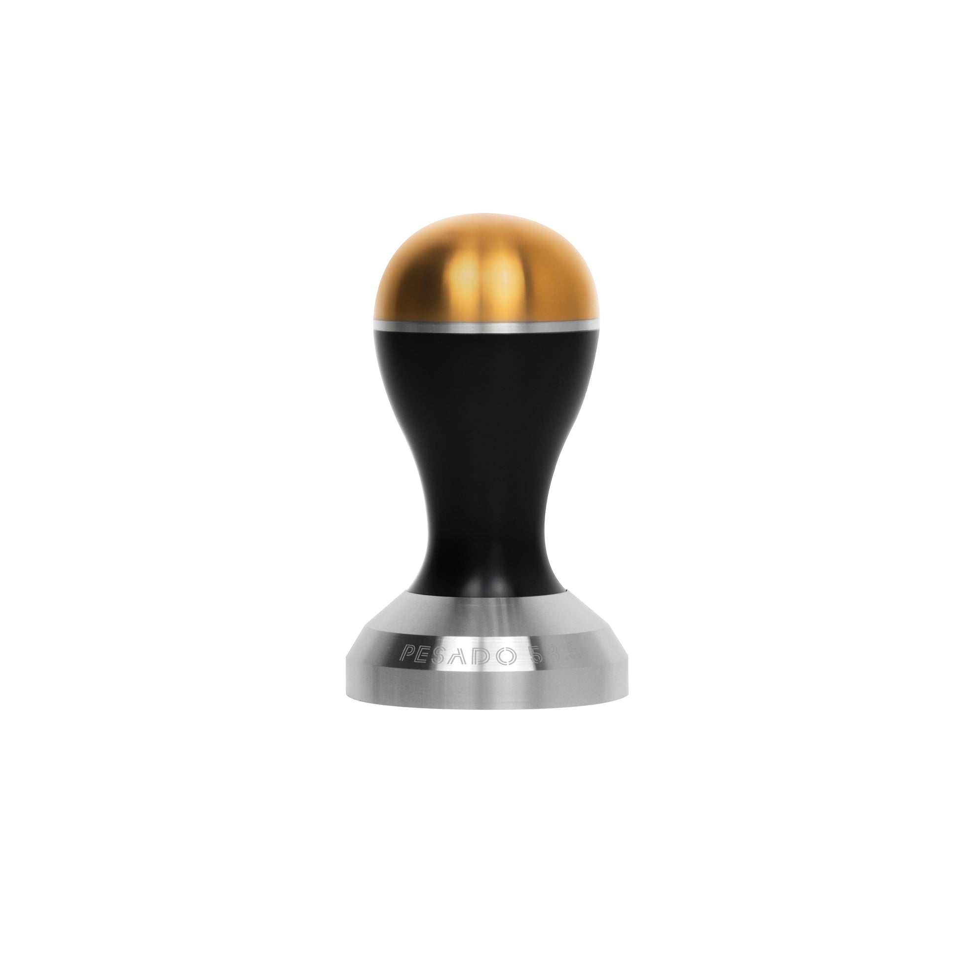 High-quality stainless steel tamper with 585mm and 535mm base sizes for coffee making