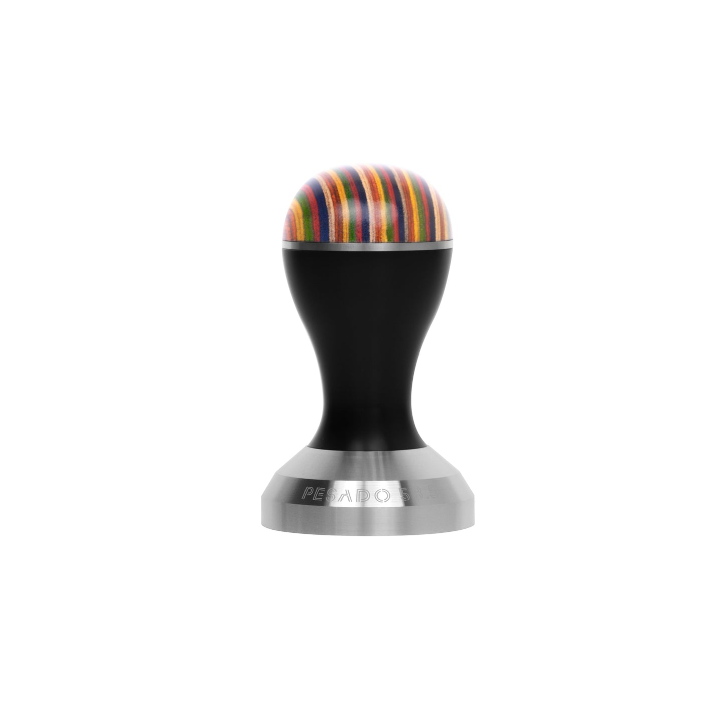 High-quality 585mm and 535mm tamper for espresso machines, designed for precision and consistency in coffee grounds compression