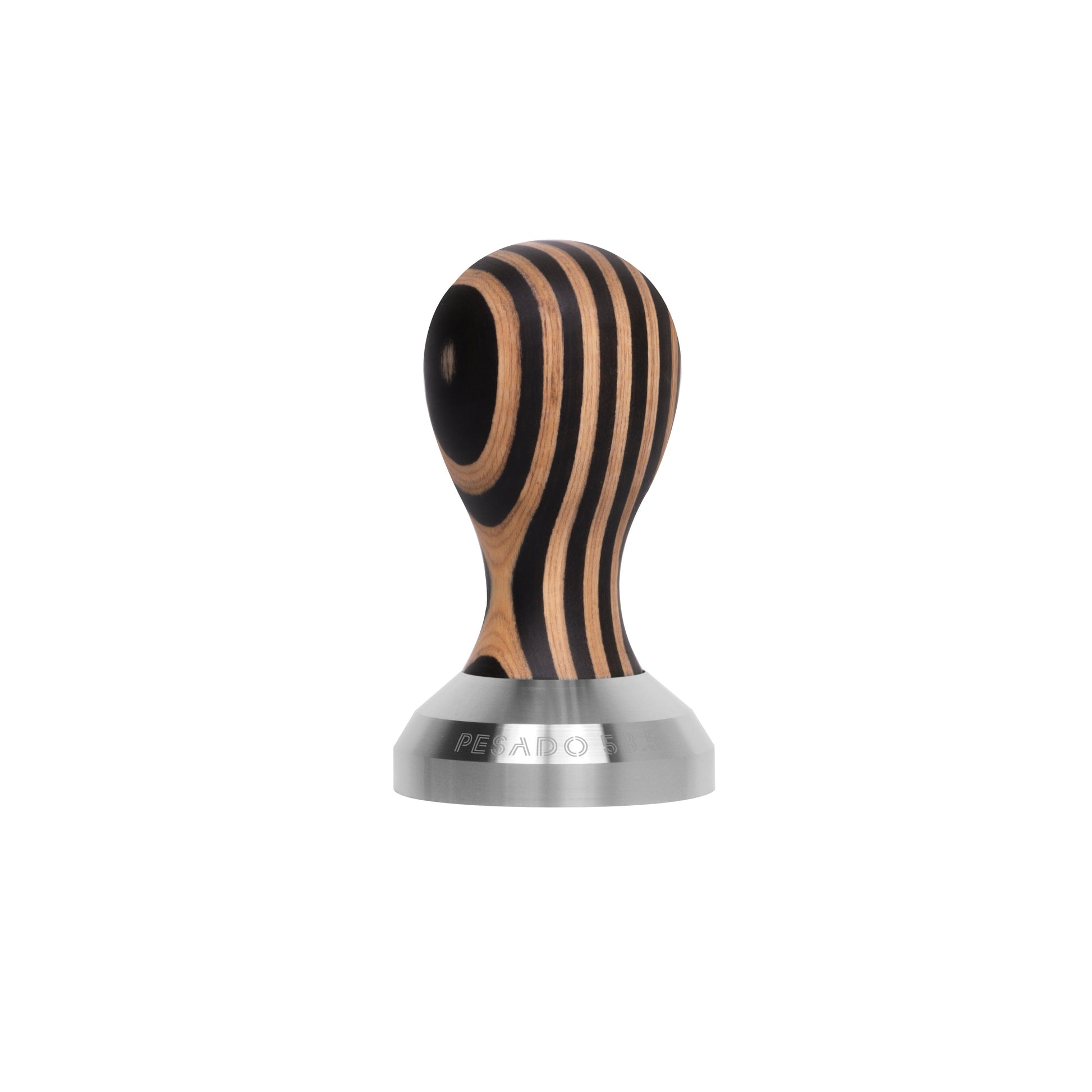 Stainless steel tamper with 585mm and 535mm base for espresso machines