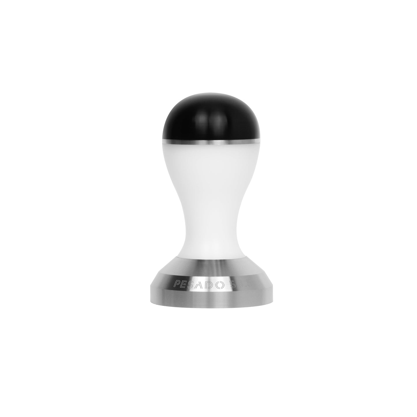 Stainless steel tamper in 585mm and 535mm sizes, essential for coffee preparation