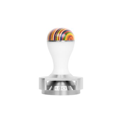 Stainless steel tamper with 585mm and 535mm base sizes for espresso machines