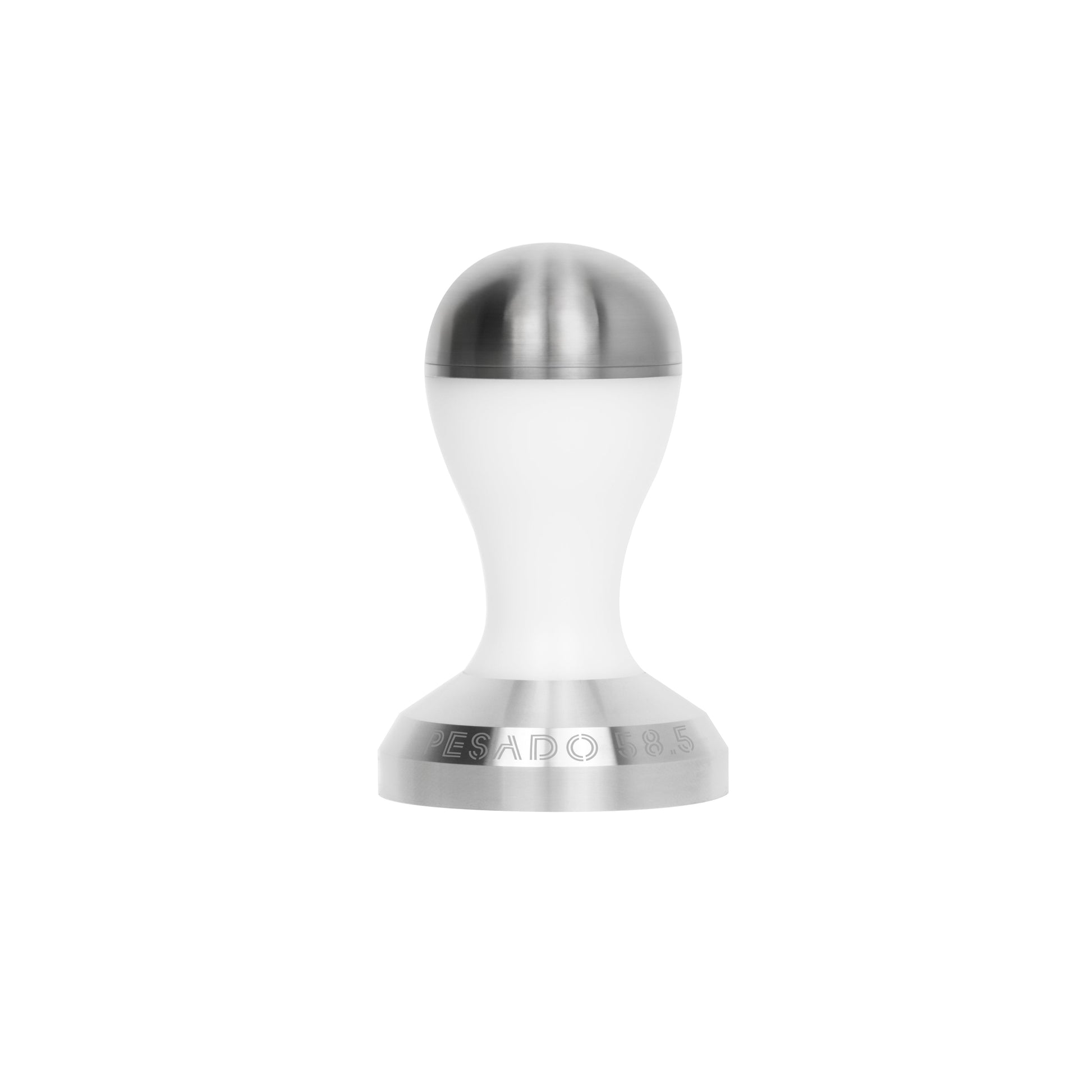 High-quality stainless steel tamper in 585mm and 535mm sizes for professional coffee brewing