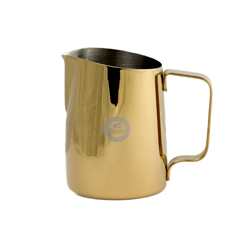 650ml metallic tapered milk jug with a sleek and modern design for serving milk