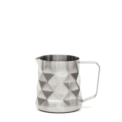 Modern ceramic geometric milk jug with handle and pour spout