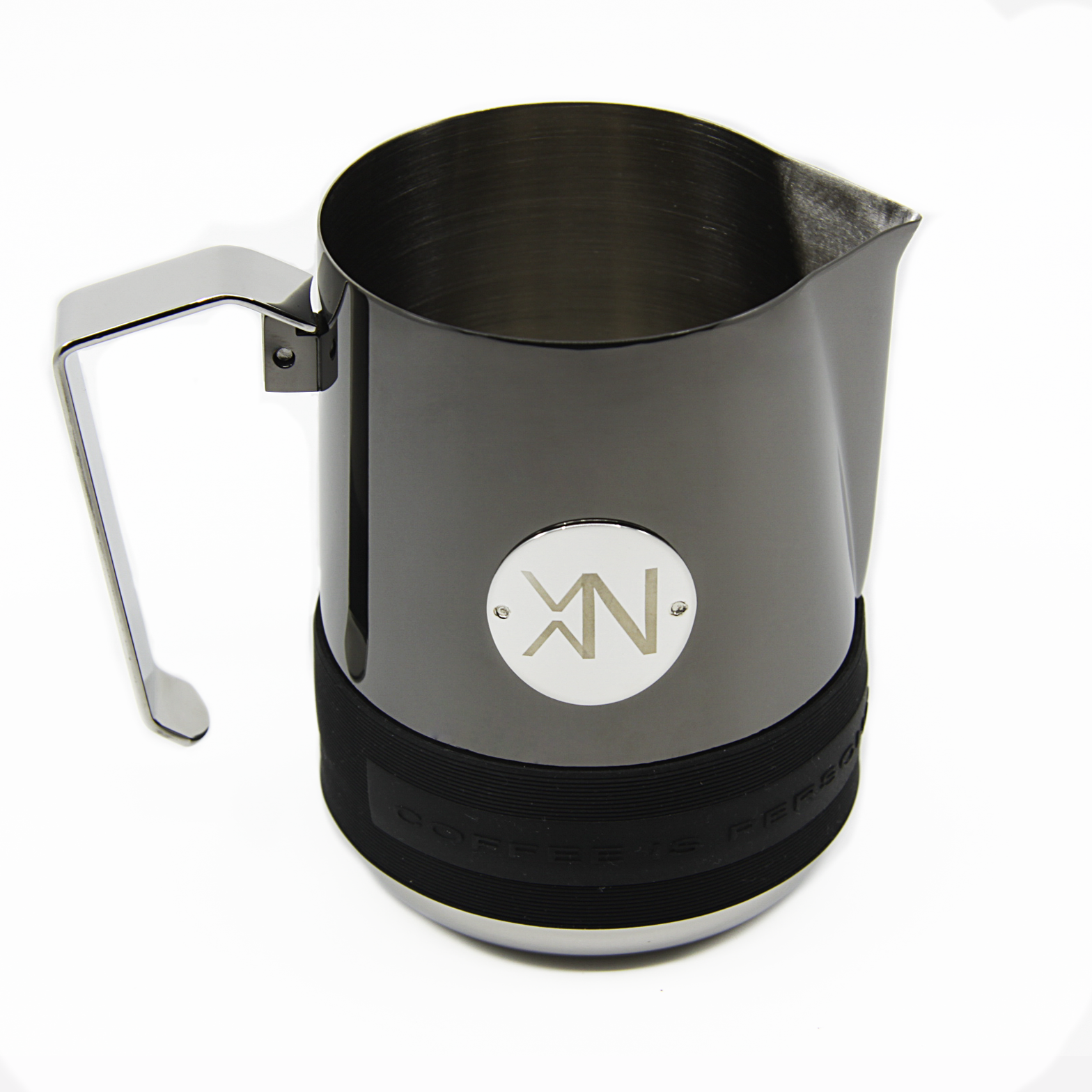 XNobu Milk Jug - Black, sleek and stylish with a comfortable handle for easy pouring