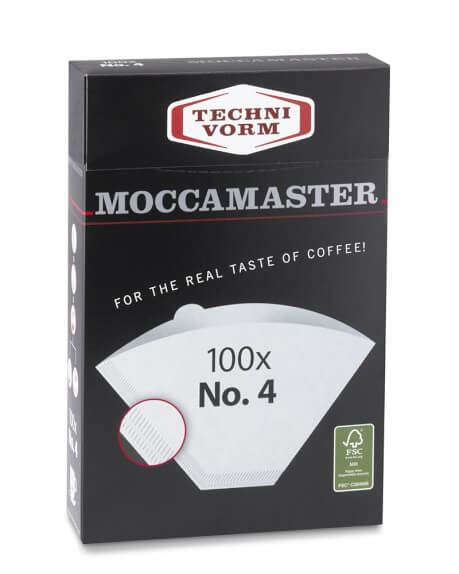 Pack of MoccaMaster Filters #4 for Drip Coffee Makers, Paper Coffee Filters for Brewing Rich and Flavorful Coffee at Home