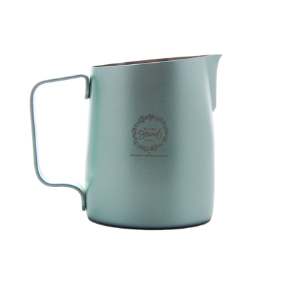 WPM X IVY LKY MILK JUG - Green, front view with handle and spout