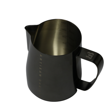 The Artisan Barista Barista Jug 350ml - Stainless steel milk frothing pitcher for professional espresso drinks