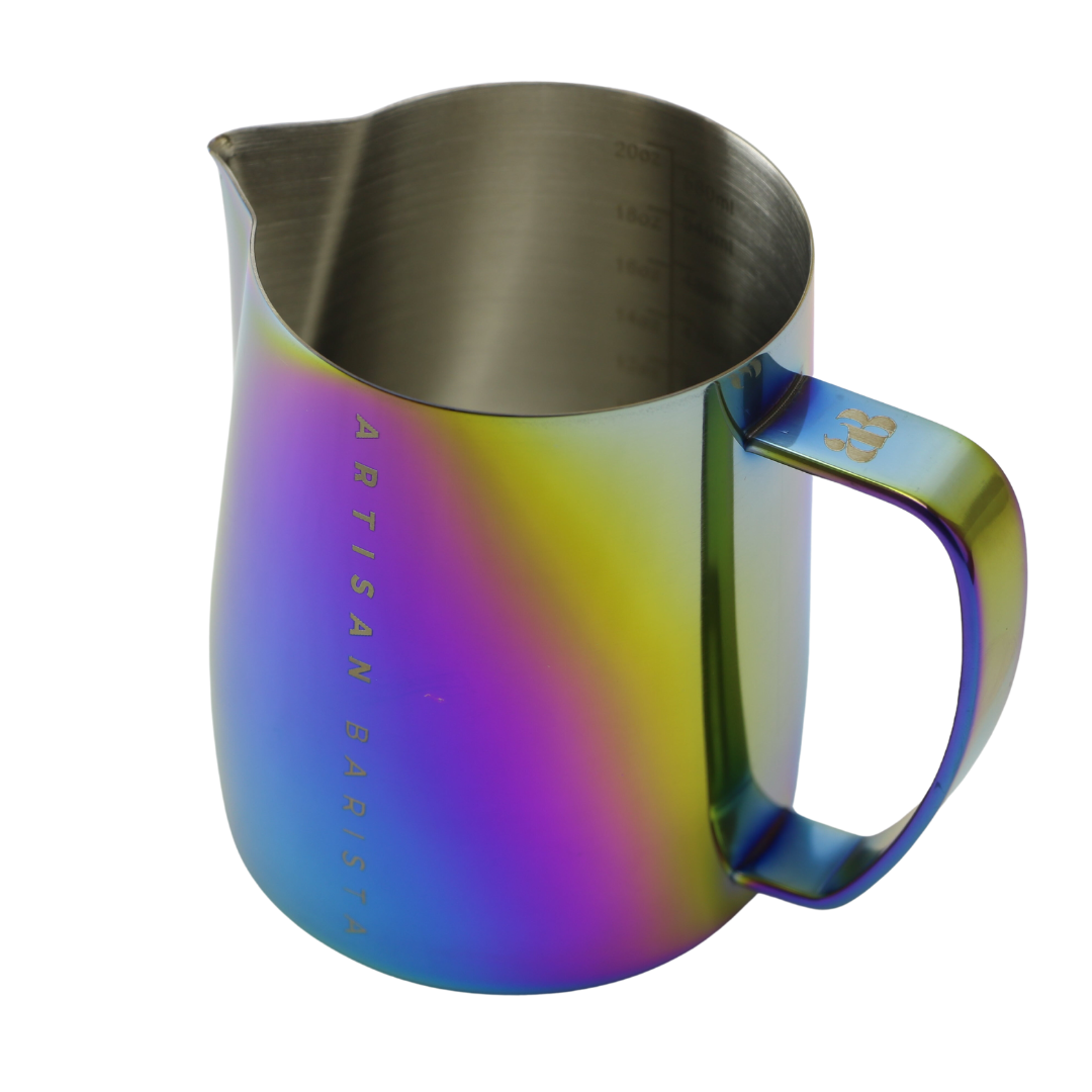 The Artisan Barista - Barista Jug 600ml: High-quality stainless steel frothing pitcher designed for professional baristas